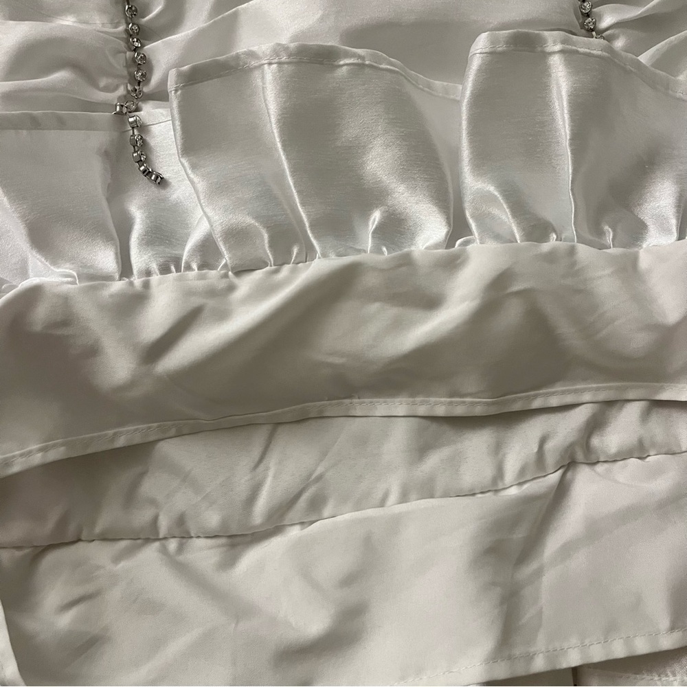 Short Mermaid shape skirt white - Picture 4 of 7
